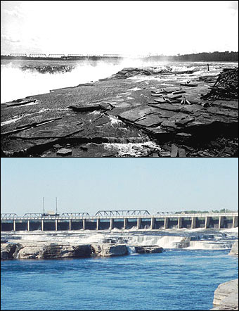 The Chaudi&egrave;re Falls; photo: Library and Archives Canada